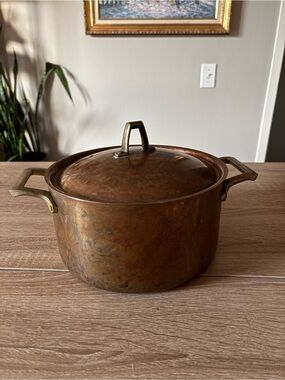 Vintage Paul Revere USA Copper Stockpot- 7.5in 3 Quart